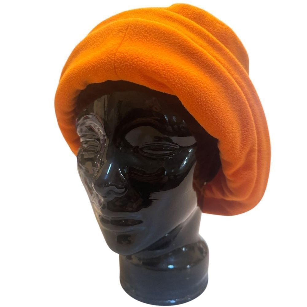 VINTAGE ORANGE ORANGE FABRIC LINED POLY FLOPPY VERSITILE BUCKET HAT - Picture 5 of 10